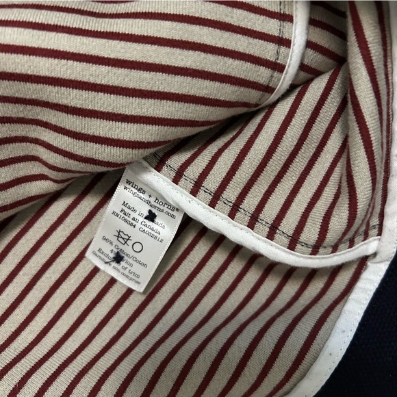 Wings + Horns Navy Pique Cotton Utility Blazer | Made in Canada - Picture 4 of 6